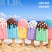 Tło fotograficzne „Kolorowe lody na słonecznej plaży” | UB_879